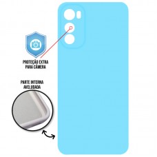 Capa Motorola Moto Edge 30 - Cover Protector Azul Turquesa